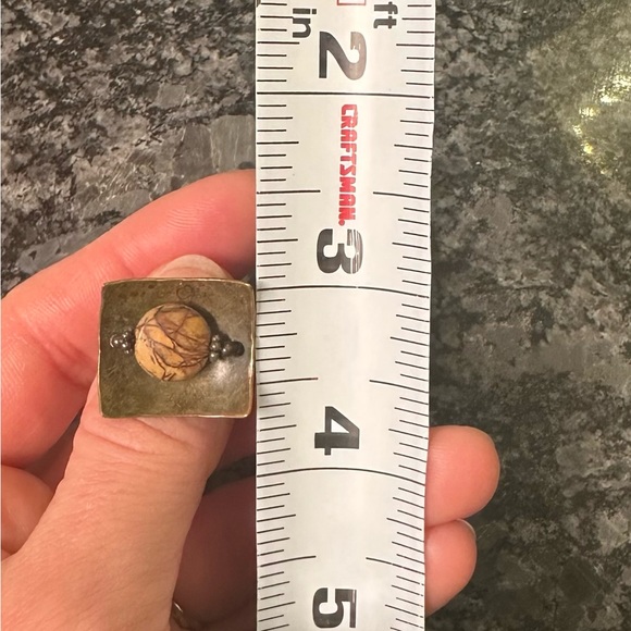 Copper, brass, and silver ring (size 7.25) - Picture 6 of 6